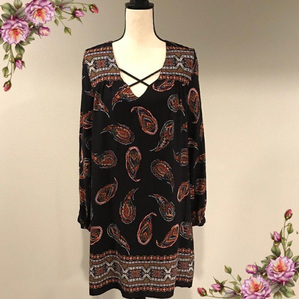 Long sleeve floral dress